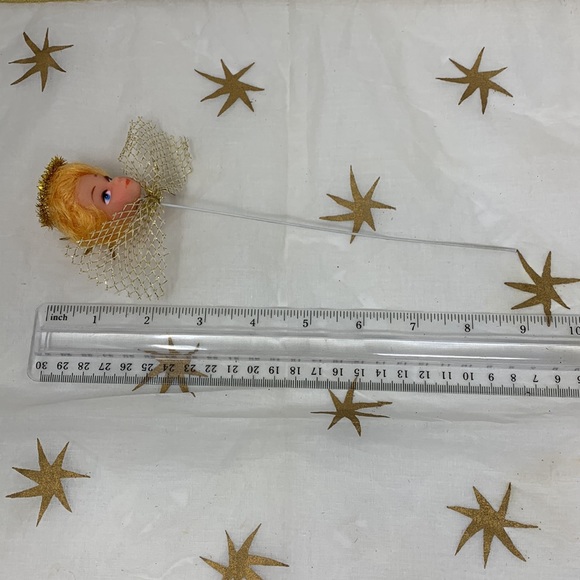 Strawberry Blonde Doll Head Pick True Vintage
(1 piece), Christmas angel w halo - Picture 10 of 16